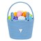 Easter Basket,Easter Gift Basket Empty,Easter Basket for Kids,Infant,Baby First Easter Basket,Easter Egg Hunt Basket for Children,Easter Bunny Small Basket Bucket Blue 7.87 x 5.9 x 5.9